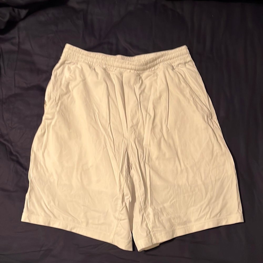 Men’s white lululemon shorts. Size medium